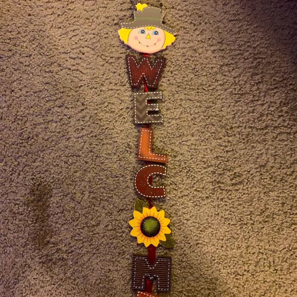W E L C O M E sign fall decor